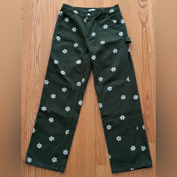 PacSun Stamped Floral Boyfriend Carpenter Pants - Picture 5 of 9